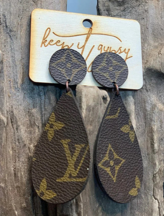 Carol's Boutique - “Sia LV Earrings” Made from UpCycled Louis Vuitton  Products $39.90 Tap the Picture To Order! Or Click  Here—>